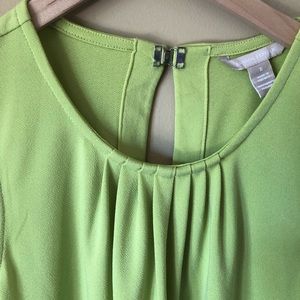 BANANA REPUBLIC LIME GREEN BLOUSE